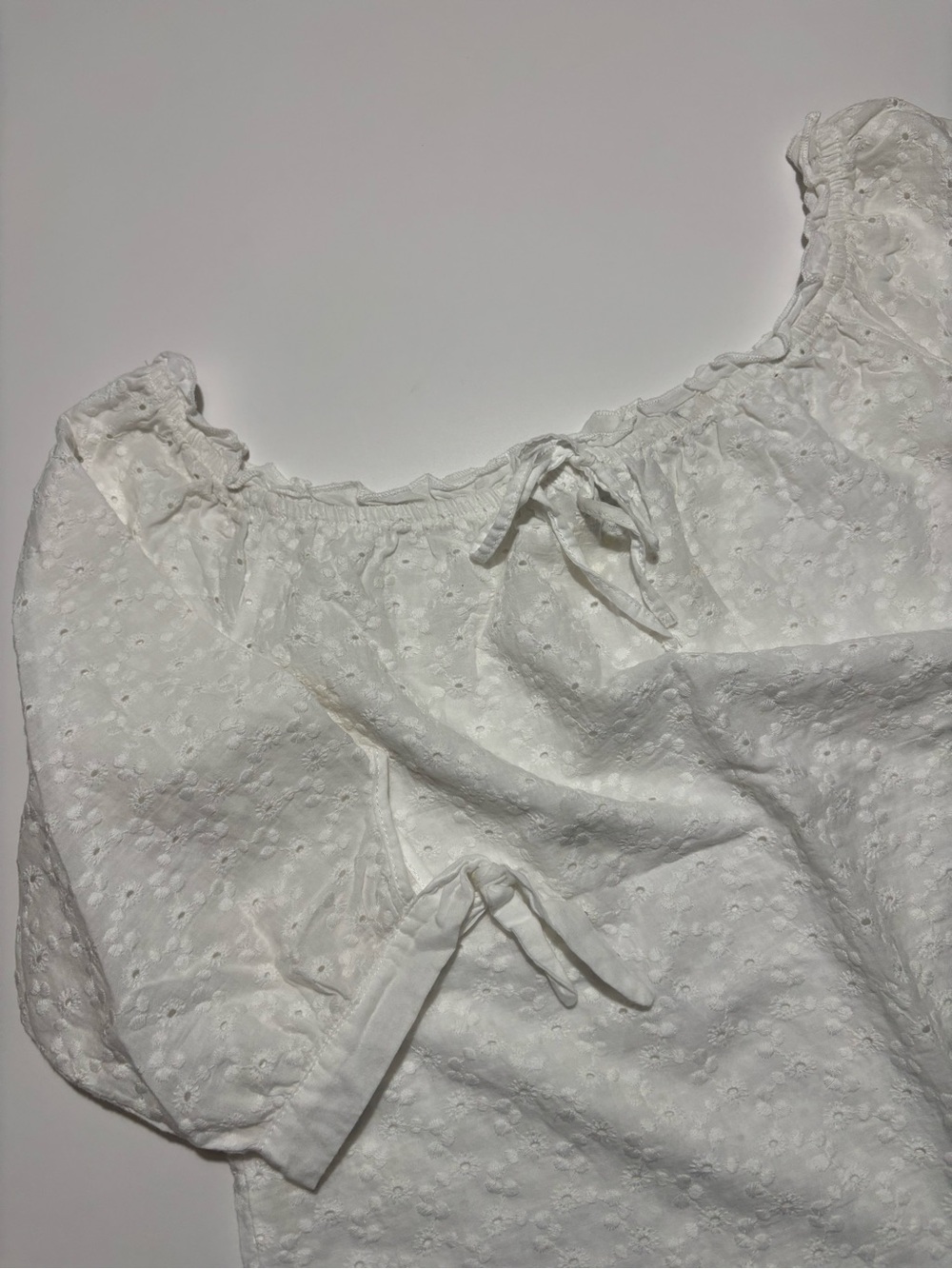 Rue21 White Off The Shoulder Cotton Cottage Core Blouse